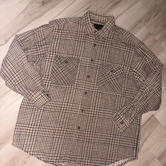 Vintage Prefab Classics Plaid Corduroy Button Up Large - Picture 2 of 9